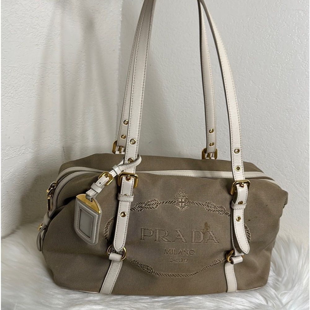 💯Authentic Prada Canapa Logo Handbag🍀 - Picture 11 of 17